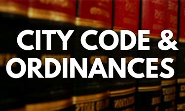Codes & Ordinances .
